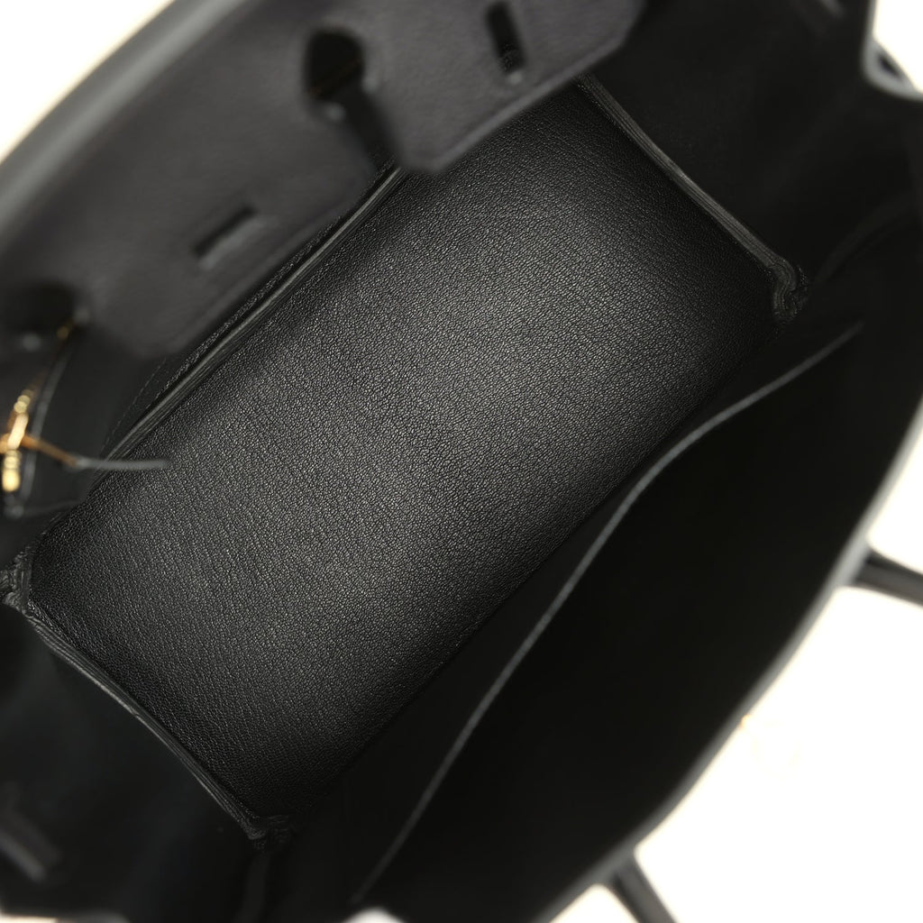 Hermes Birkin 25 Black Togo Gold Hardware