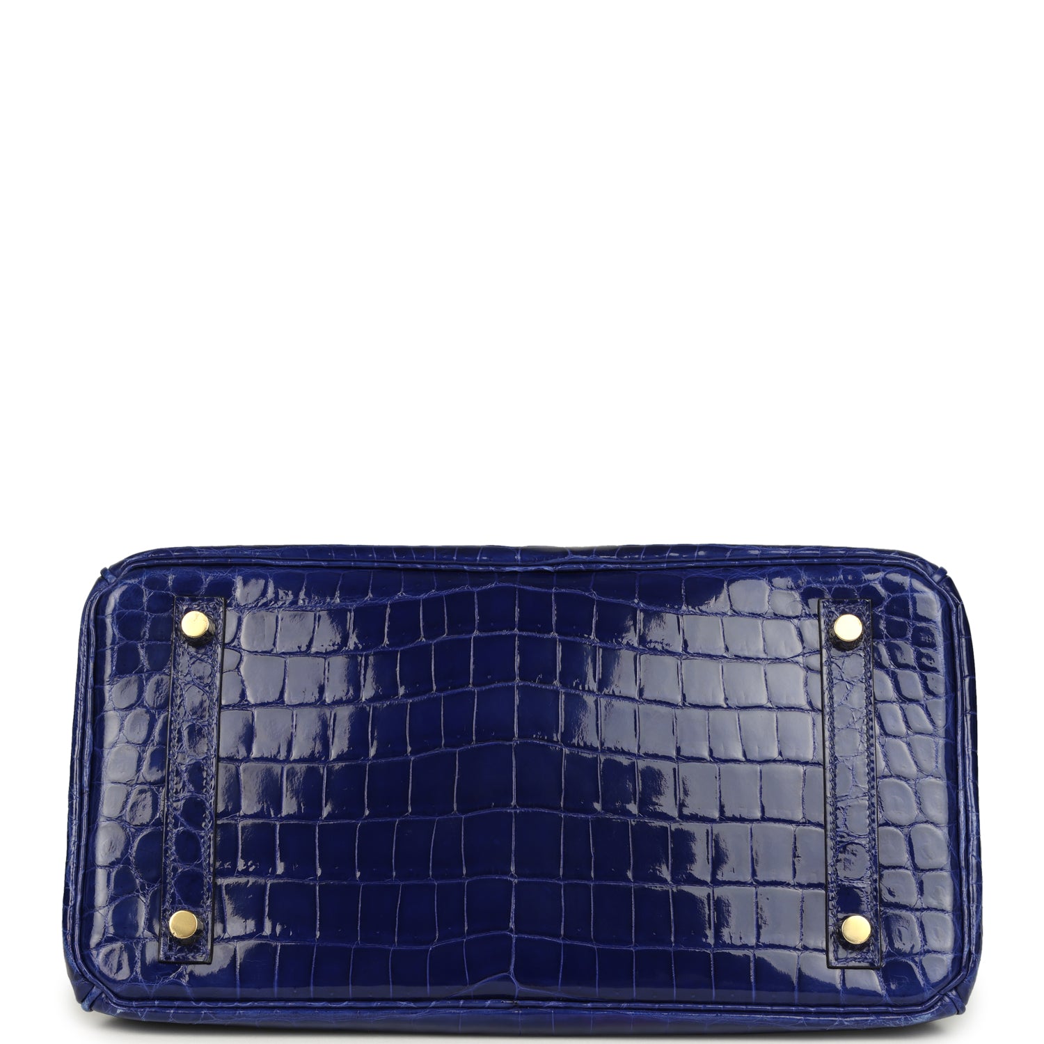 Hermes Birkin 30 Bleu Electric Shiny Niloticus Crocodile Gold Hardware