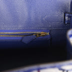 Hermes Birkin 30 Bleu Electric Shiny Niloticus Crocodile Gold Hardware