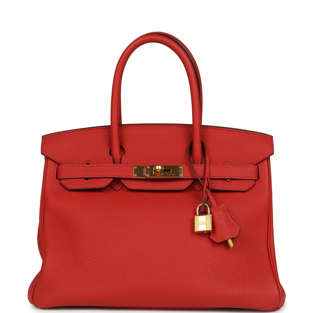 Hermes Birkin 30 Rouge Tomate Togo Gold Hardware