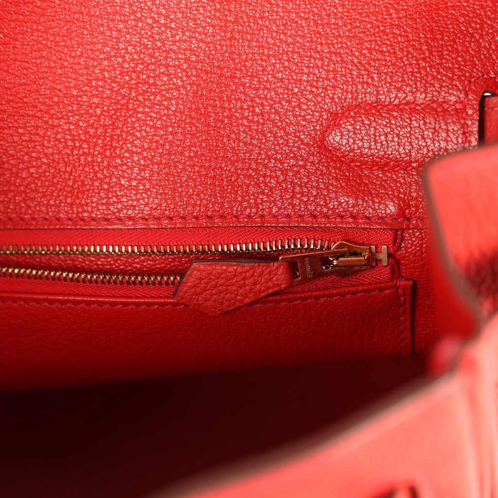 Hermes Birkin 30 Rouge Tomate Togo Gold Hardware