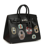 Hermes Birkin Sellier 20 “Bouclerie Moderne Casaque” Black Chevre Chamkila Palladium Hardware