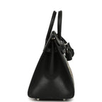 Hermes Birkin Sellier 20 “Bouclerie Moderne Casaque” Black Chevre Chamkila Palladium Hardware