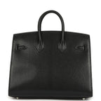 Hermes Birkin Sellier 20 “Bouclerie Moderne Casaque” Black Chevre Chamkila Palladium Hardware
