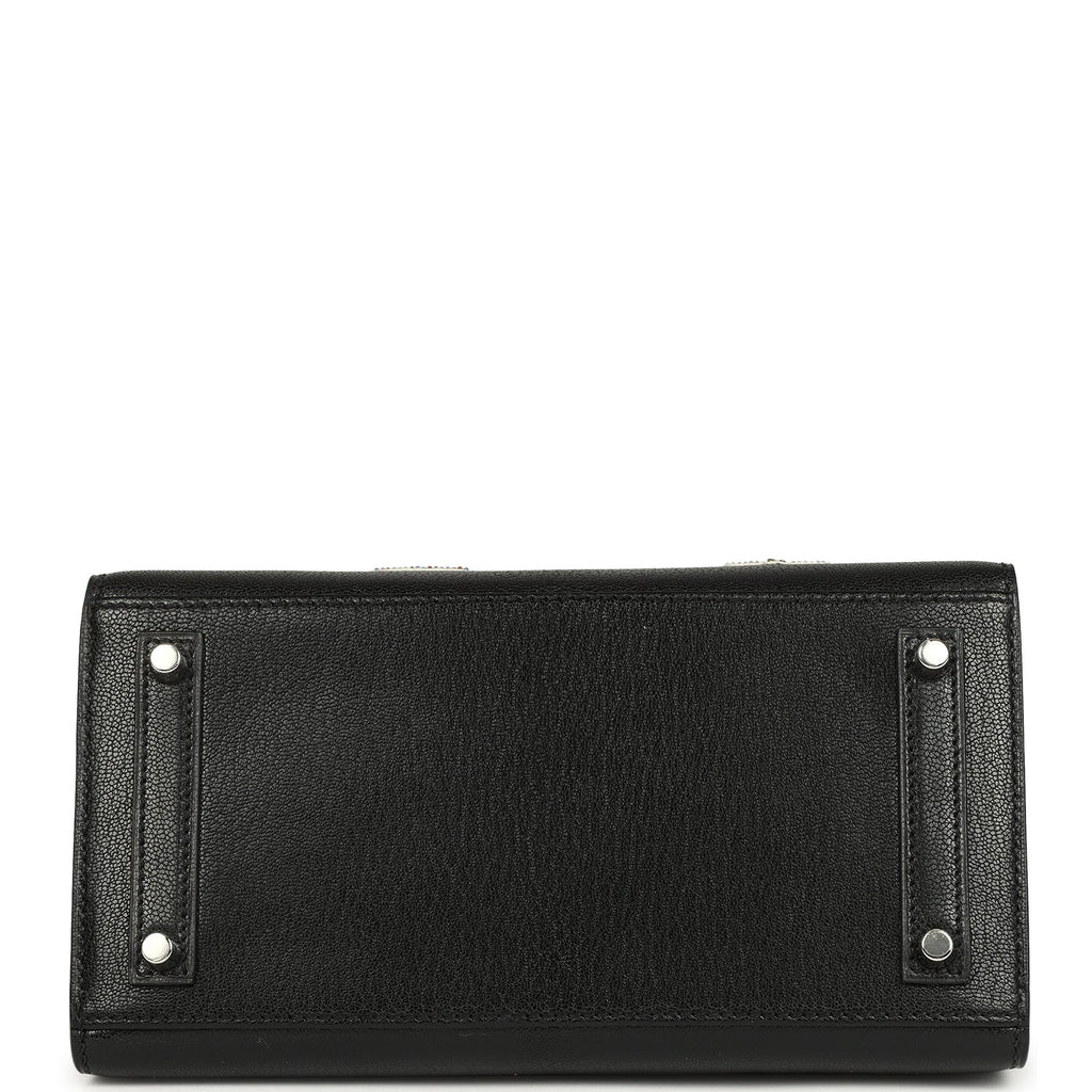 Hermes Birkin Sellier 20 “Bouclerie Moderne Casaque” Black Chevre Chamkila Palladium Hardware