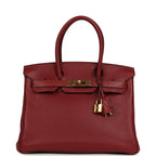 Hermes Birkin 30 Rouge H Togo Gold Hardware