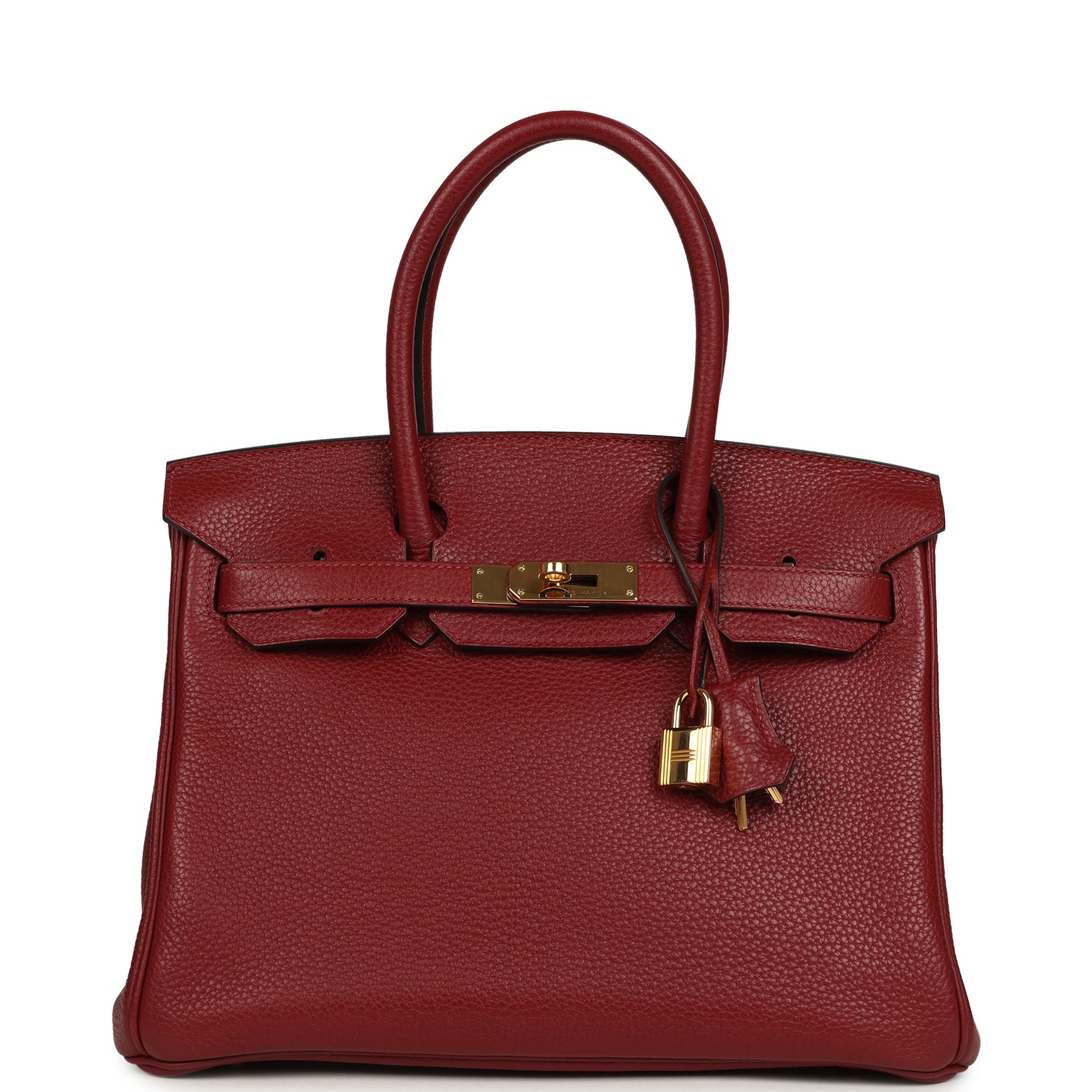 Hermes Birkin 30 Rouge H Togo Gold Hardware