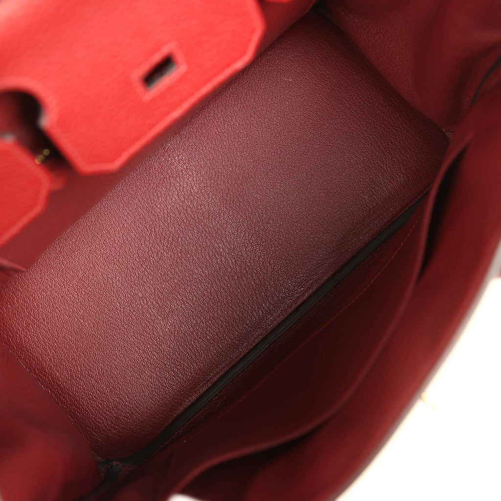 Hermes Birkin 30 Rouge H Togo Gold Hardware