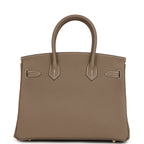 Hermes Birkin 30 Etoupe Togo Brushed Gold Hardware