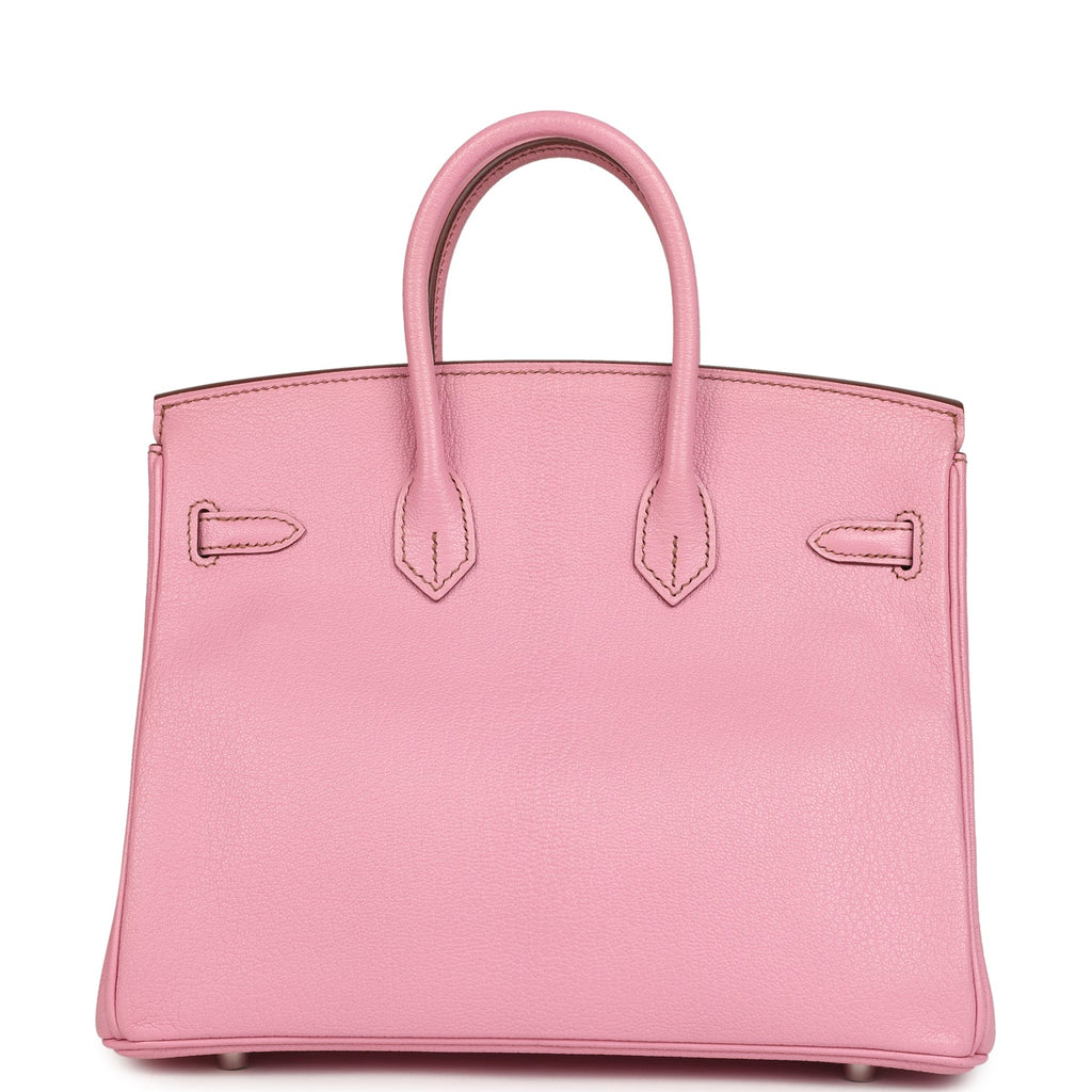 Hermes Birkin 25 Bubblegum Chevre Mysore Palladium Hardware