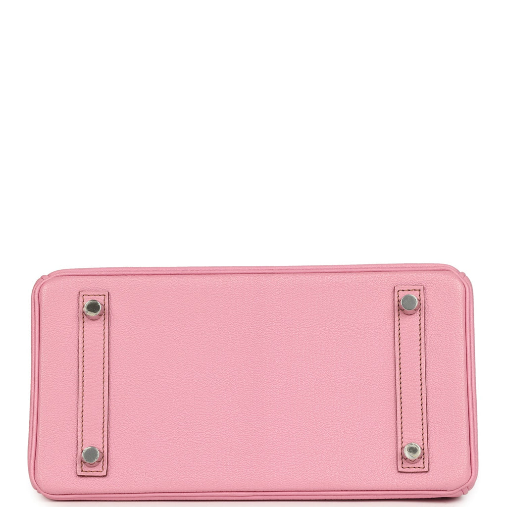 Hermes Birkin 25 Bubblegum Chevre Mysore Palladium Hardware