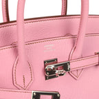Hermes Birkin 25 Bubblegum Chevre Mysore Palladium Hardware