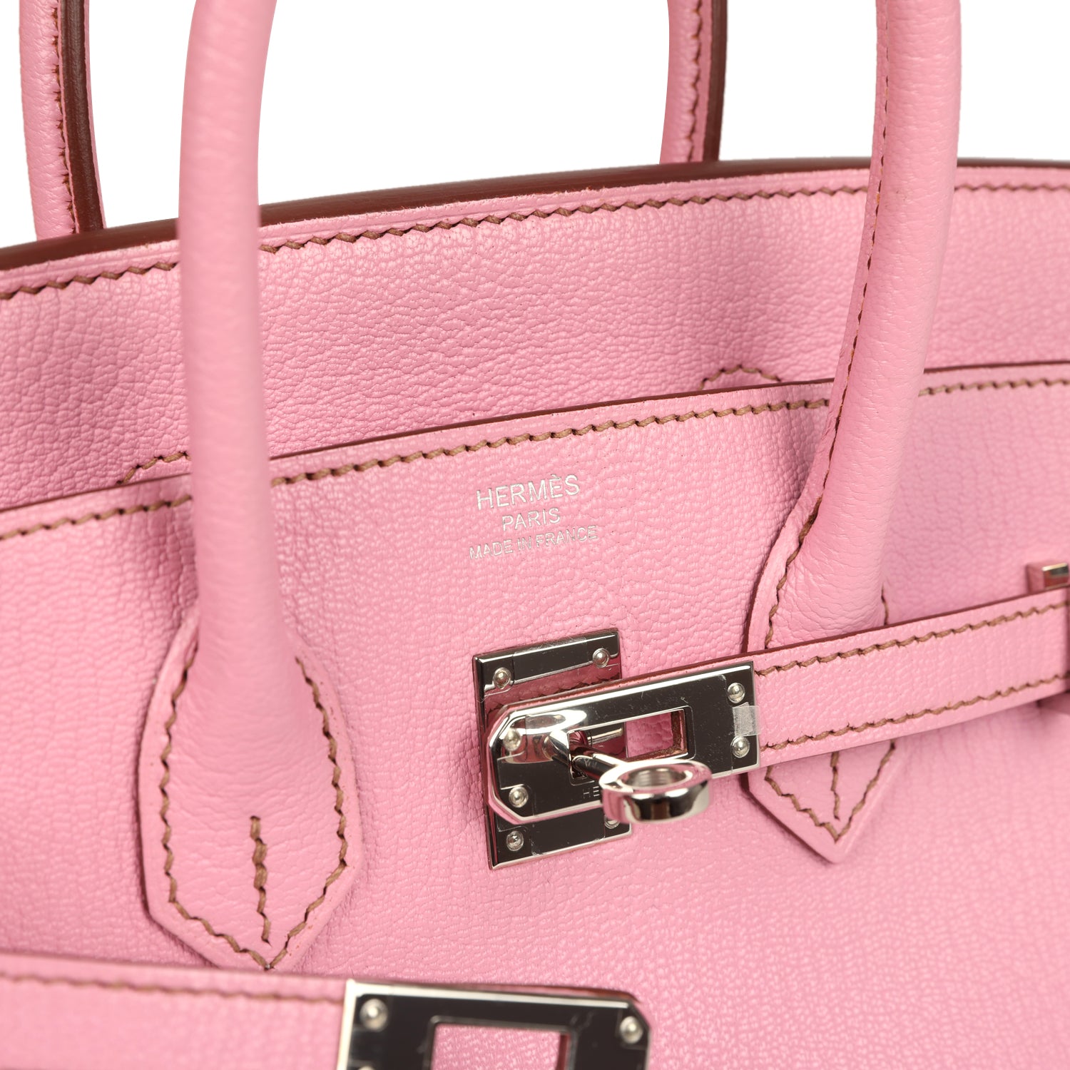 Hermes Birkin 25 Bubblegum Chevre Mysore Palladium Hardware