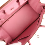 Hermes Birkin 25 Bubblegum Chevre Mysore Palladium Hardware