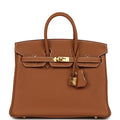 Hermes Birkin 25 Gold Togo Gold Hardware