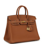 Hermes Birkin 25 Gold Togo Gold Hardware