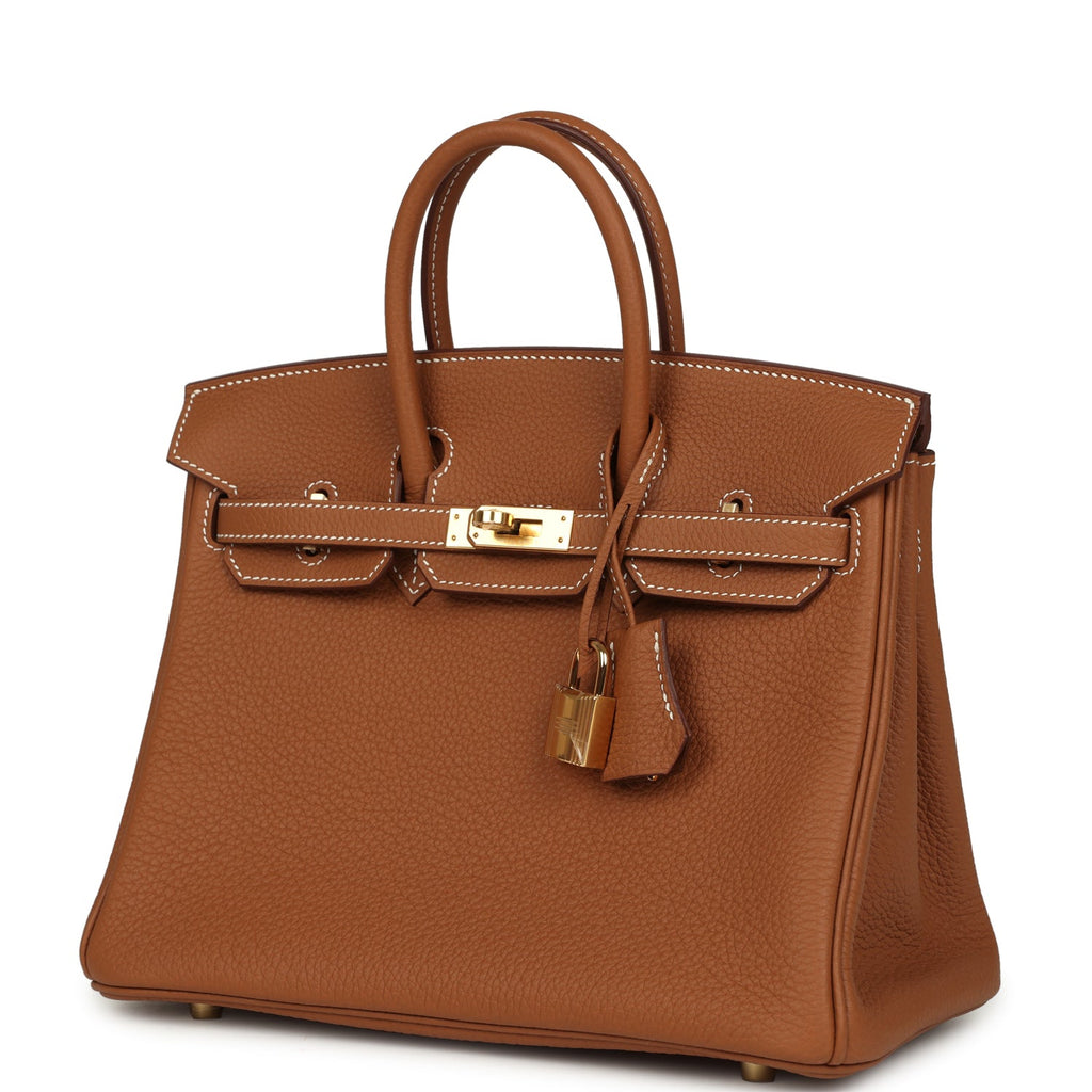 Hermes Birkin 25 Gold Togo Gold Hardware