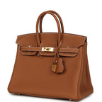 Hermes Birkin 25 Gold Togo Gold Hardware