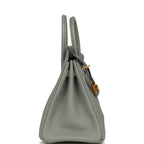 Hermes Birkin 25 Gris Mouette Togo Gold Hardware