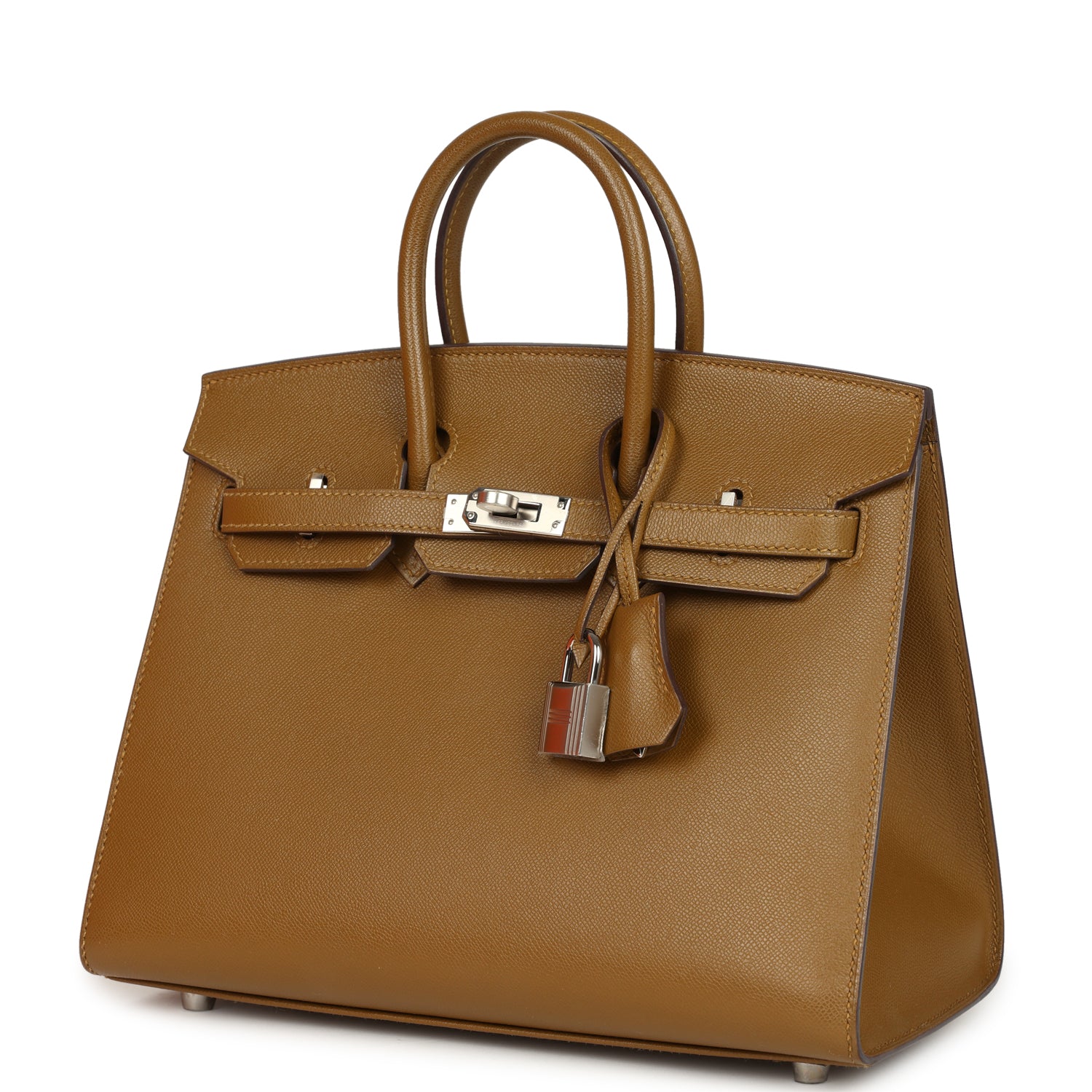 Hermes Birkin Sellier 25 Bronze Dore Madame Palladium Hardware