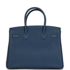 Hermes Birkin 30 Deep Bleu Togo Palladium Hardware