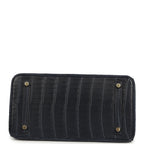 Hermes Birkin 30 Bleu Indigo Matte Alligator Gold Hardware
