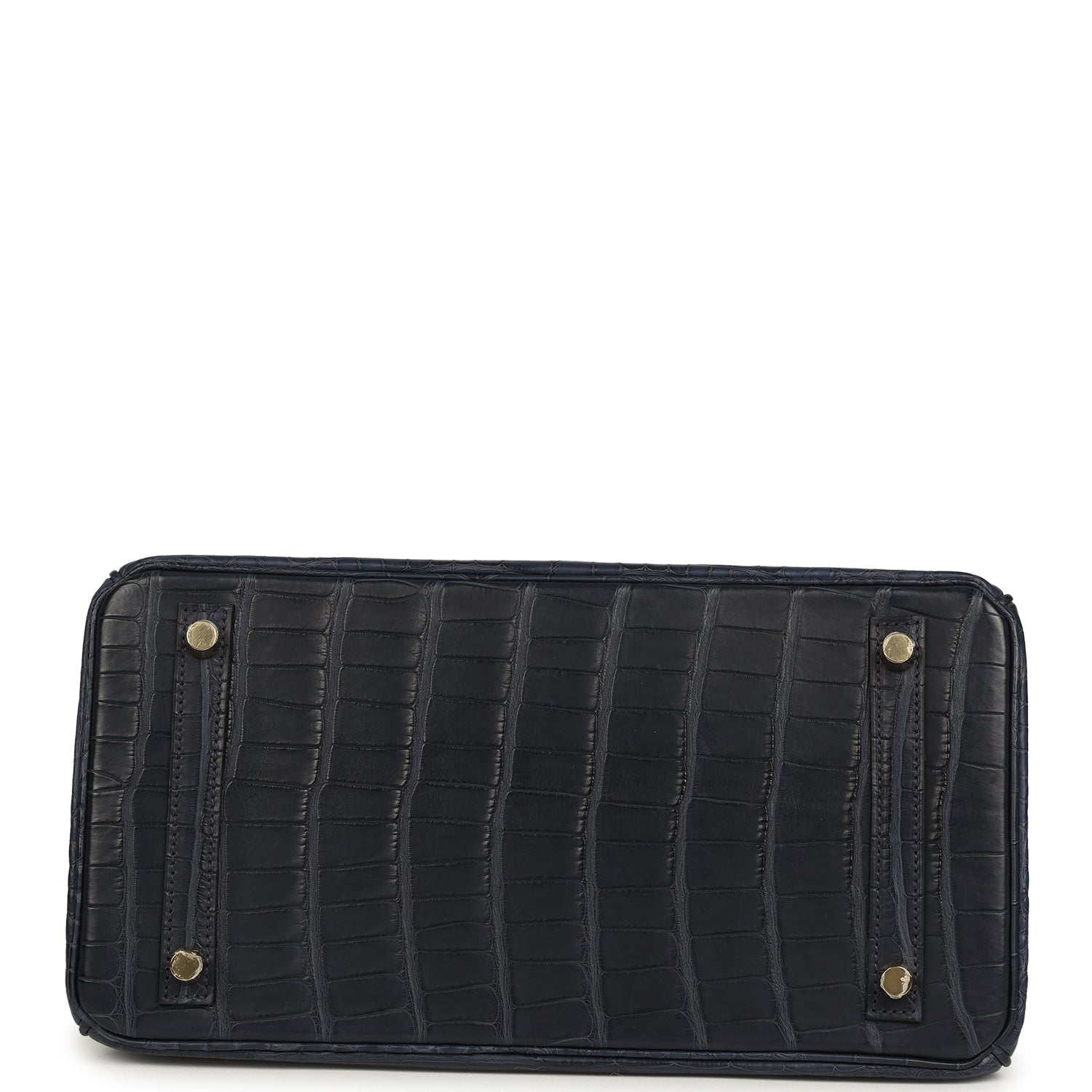 Hermes Birkin 30 Bleu Indigo Matte Alligator Gold Hardware