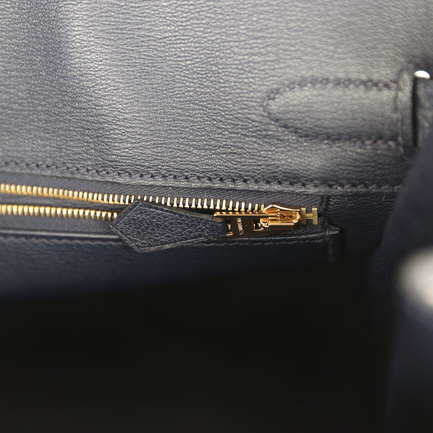 Hermes Birkin 30 Bleu Indigo Matte Alligator Gold Hardware
