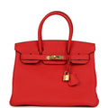 Hermes Birkin 30 Rouge de Coeur Togo Gold Hardware
