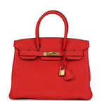 Hermes Birkin 30 Rouge de Coeur Togo Gold Hardware