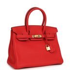 Hermes Birkin 30 Rouge de Coeur Togo Gold Hardware