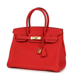 Hermes Birkin 30 Rouge de Coeur Togo Gold Hardware