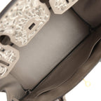 Hermes Jay Ahr Birkin 30 Gris Asphalte Epsom Bandana Embroidery Gold Hardware