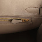 Hermes Jay Ahr Birkin 30 Gris Asphalte Epsom Bandana Embroidery Gold Hardware