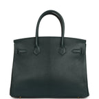 Hermes Birkin 30 Vert Cypress Chevre de Coromandel Gold Hardware