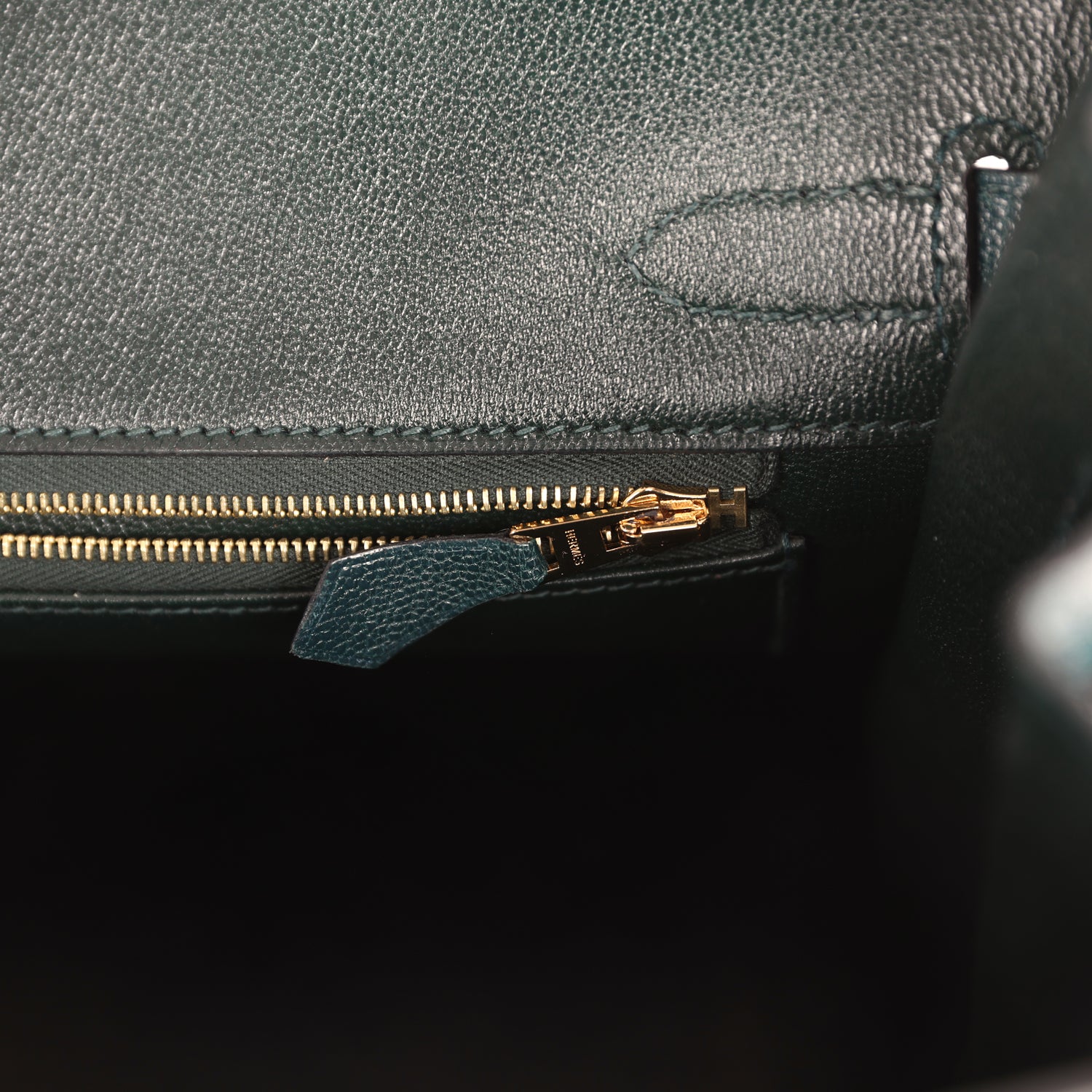 Hermes Birkin 30 Vert Cypress Chevre de Coromandel Gold Hardware