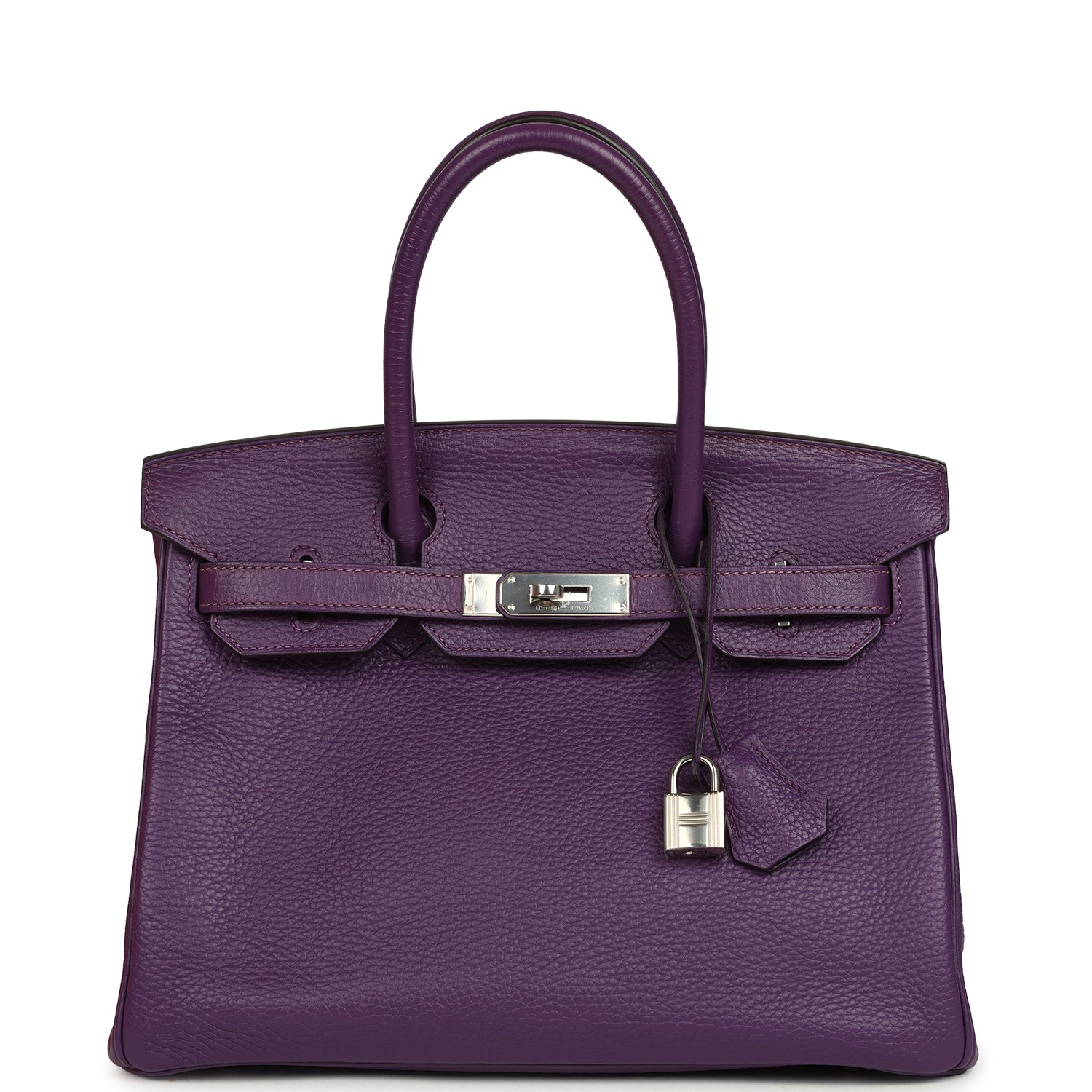 Hermes Birkin 30 UItraviolet Clemence Palladium Hardware