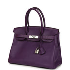 Hermes Birkin 30 UItraviolet Clemence Palladium Hardware