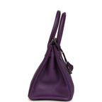 Hermes Birkin 30 UItraviolet Clemence Palladium Hardware