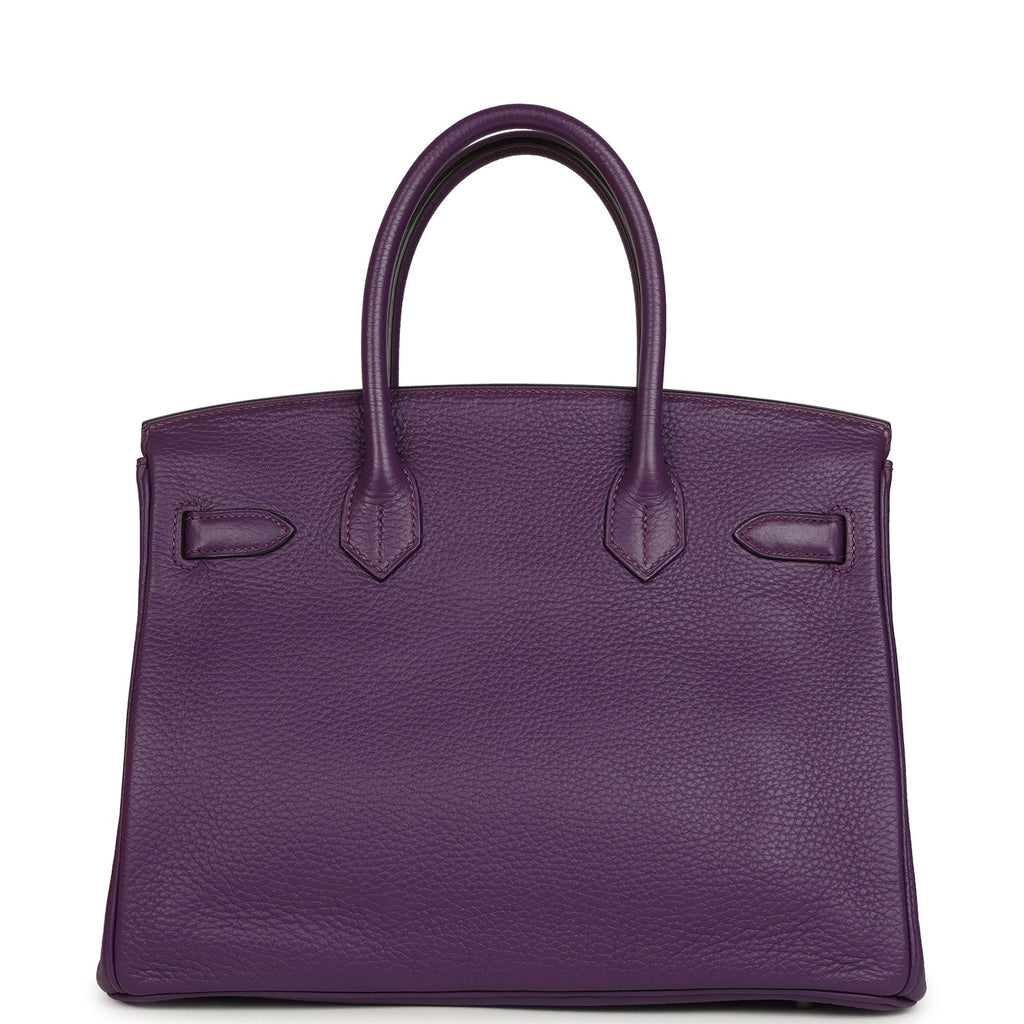 Hermes Birkin 30 UItraviolet Clemence Palladium Hardware