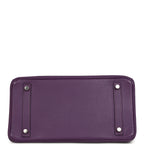 Hermes Birkin 30 UItraviolet Clemence Palladium Hardware