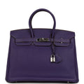 Hermes Birkin 35 Violet Togo Palladium Hardware
