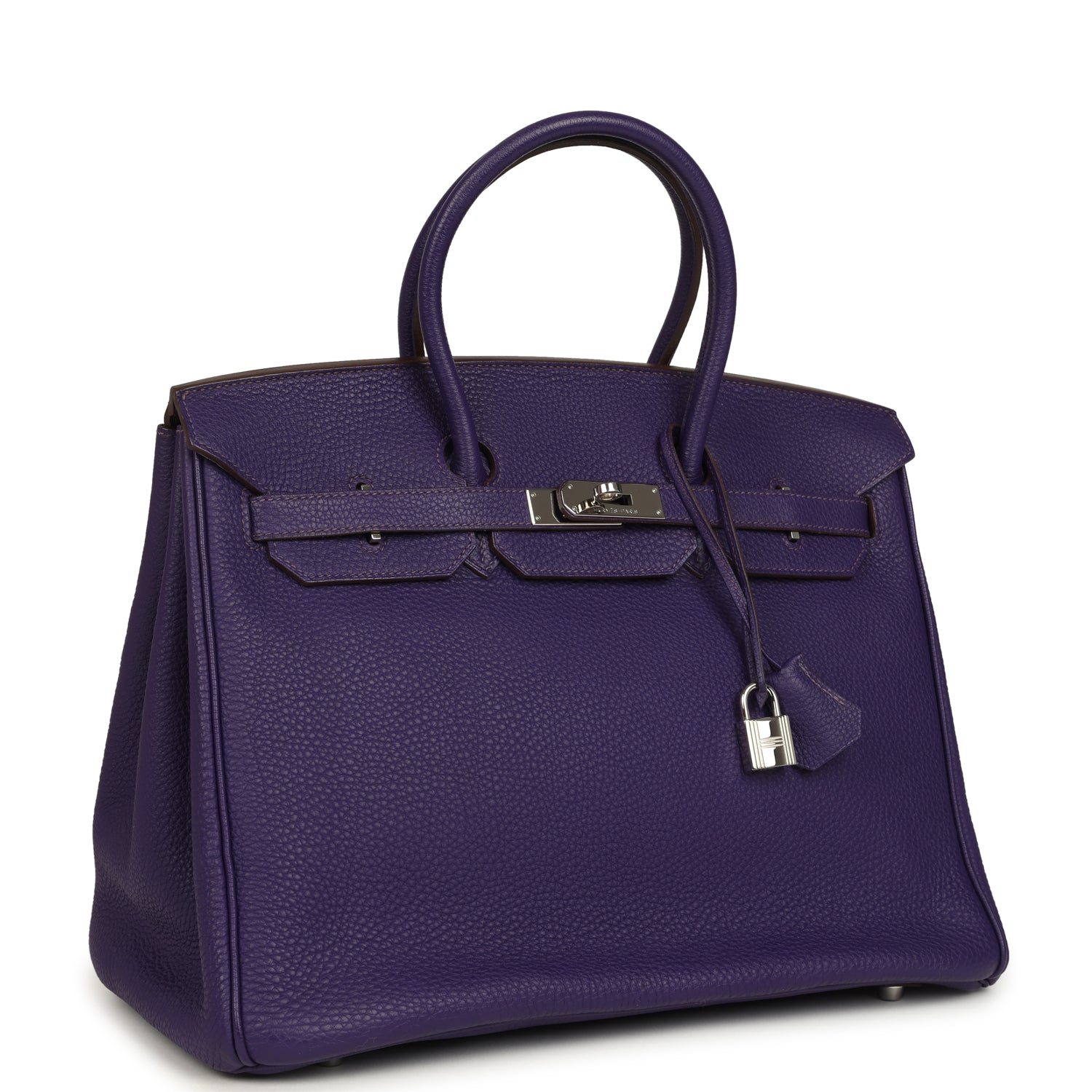 Hermes Birkin 35 Violet Togo Palladium Hardware