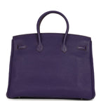 Hermes Birkin 35 Violet Togo Palladium Hardware