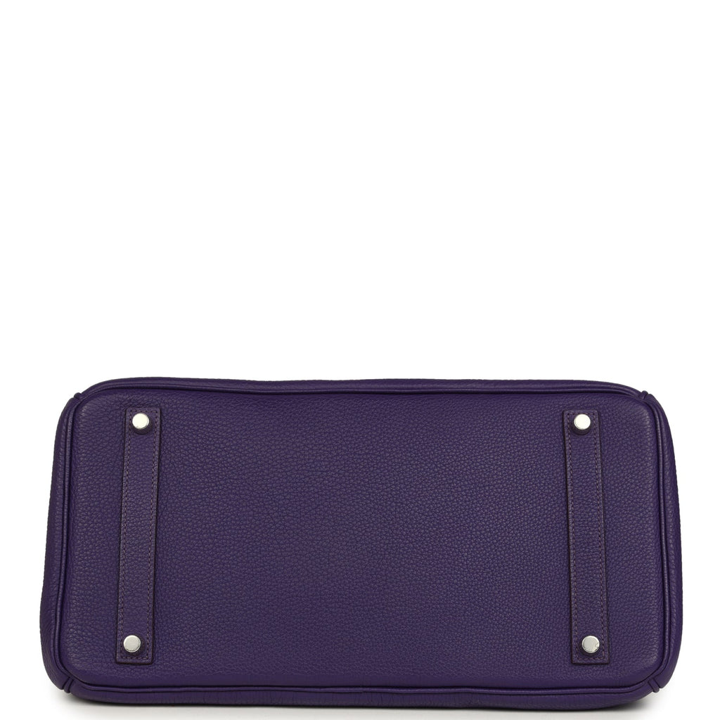 Hermes Birkin 35 Violet Togo Palladium Hardware