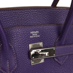 Hermes Birkin 35 Violet Togo Palladium Hardware