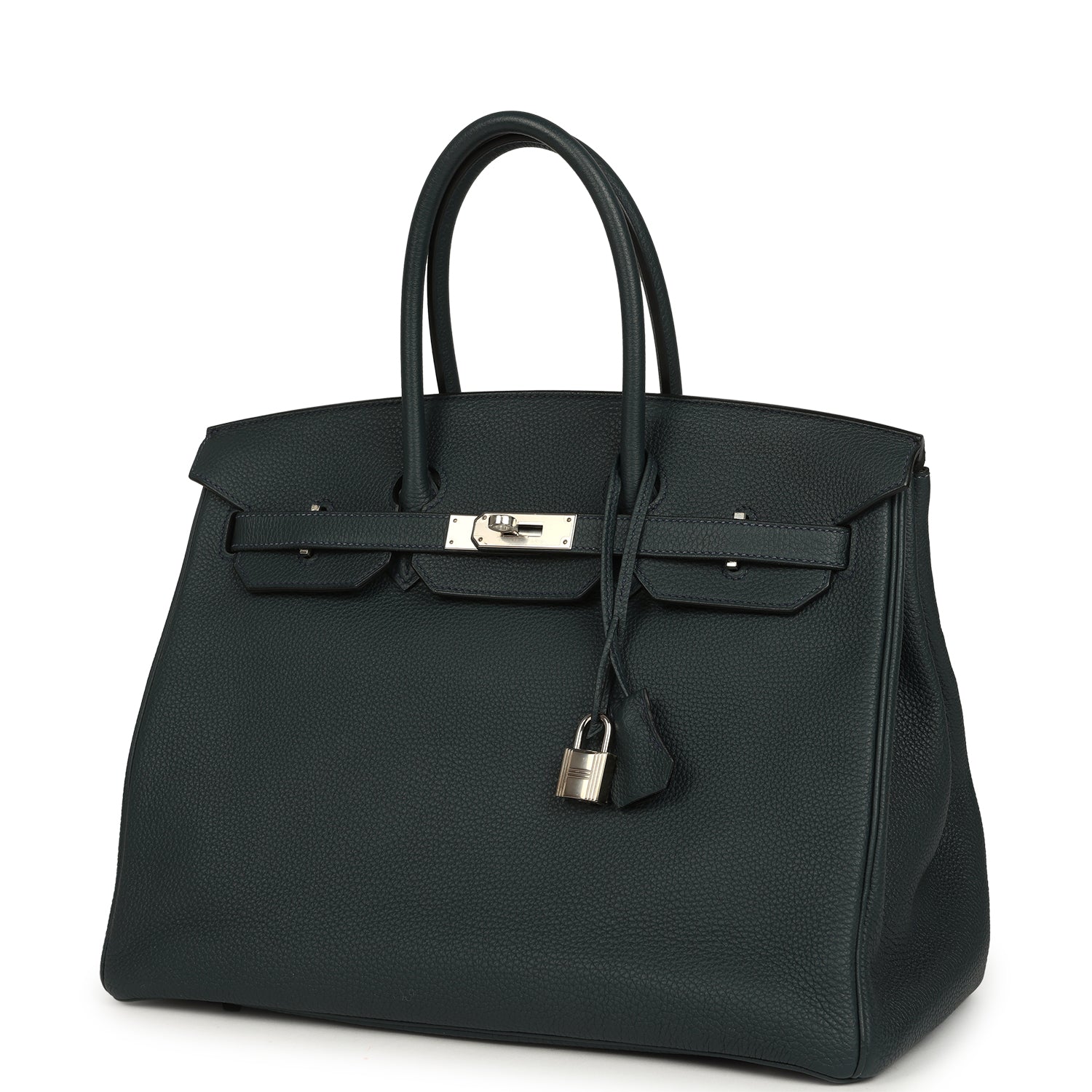 Hermes Birkin 35 Vert Rousseau Togo Palladium Hardware