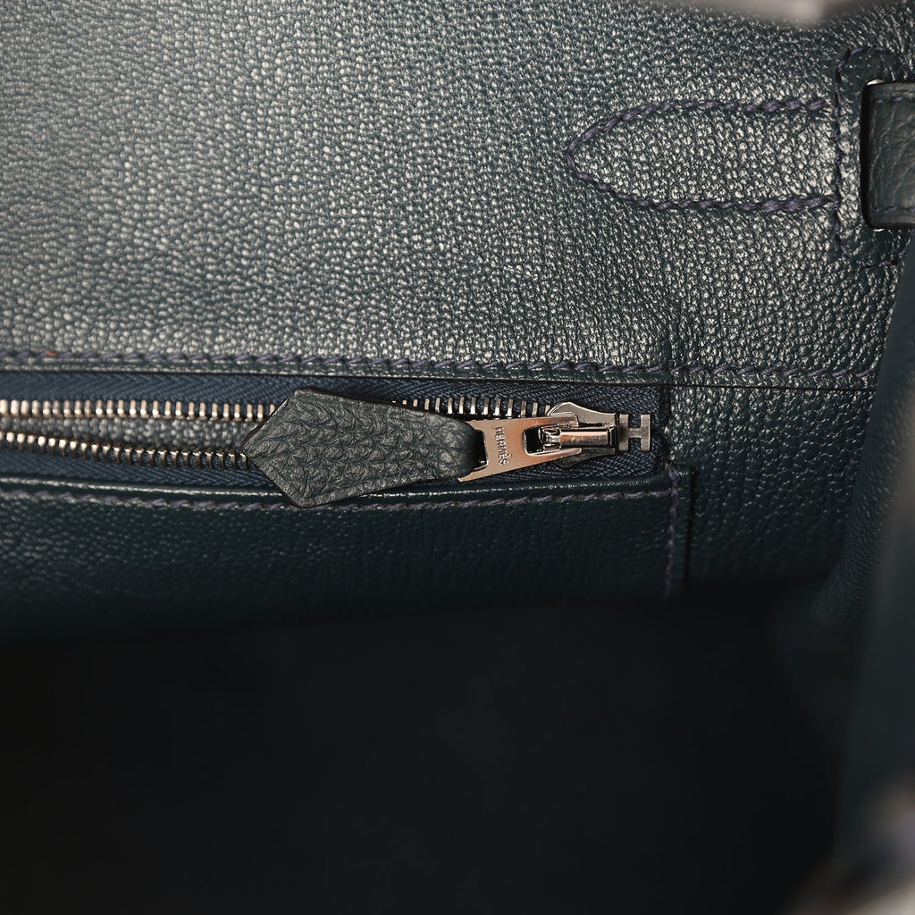 Hermes Birkin 35 Vert Rousseau Togo Palladium Hardware