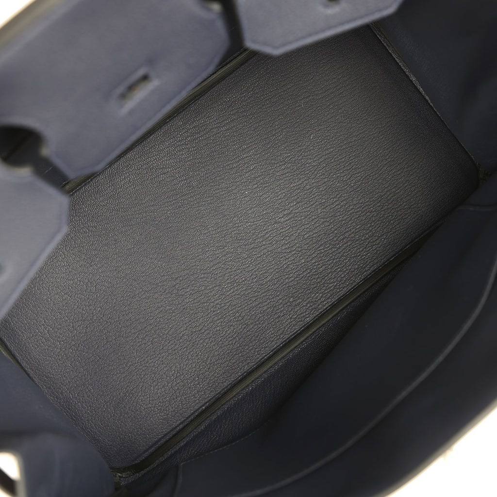 Hermes Birkin 35 Bleu Nuit Togo Palladium Hardware