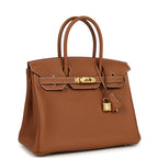 Hermes Birkin 30 Gold Togo Gold Hardware